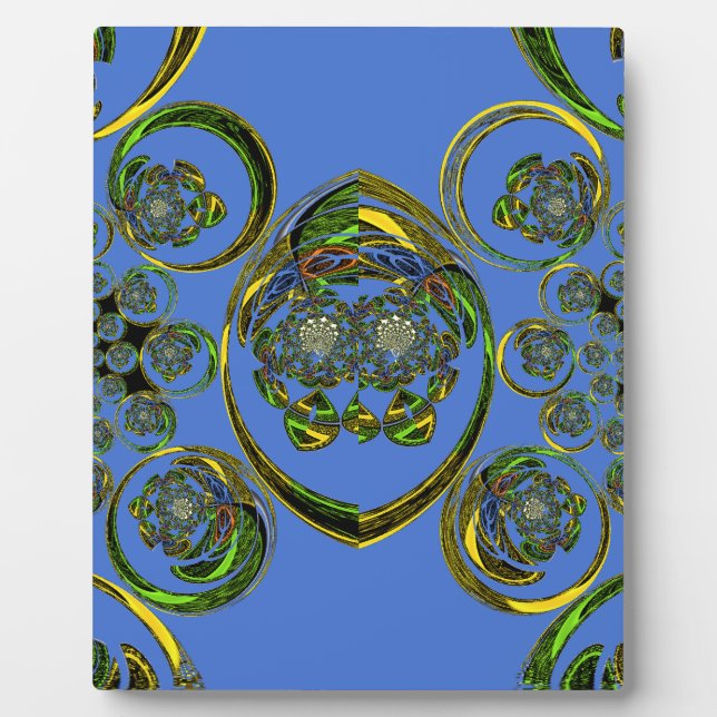 Check out my blue curves plaque (Front)