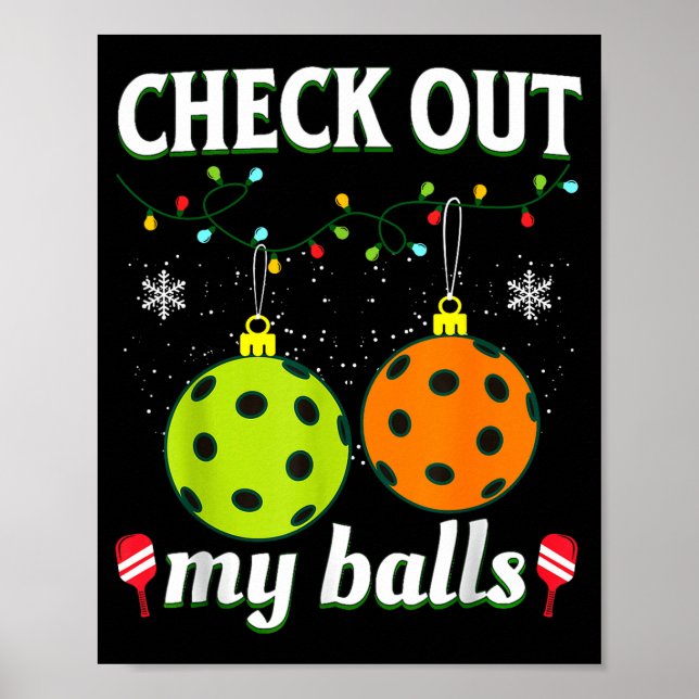 Check out my funny pickleball christmas  poster (Front)