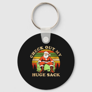 Check Out My Huge Sack Vintage Santa Christmas 202 Keychain