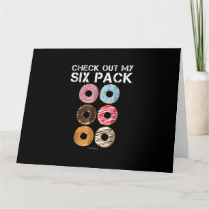 Check Out My Six Pack Doughnut  - Funny Gym Card