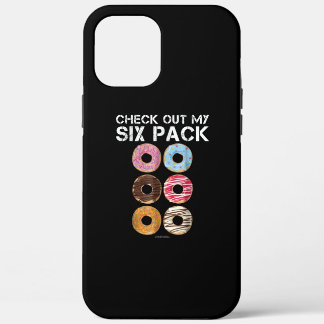 Check Out My Six Pack Doughnut  - Funny Gym Case-Mate iPhone Case (Back)