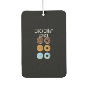 Check Out My Six Pack Doughnut Gym Air Freshener