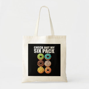 Check Out My Six Pack Doughnut Shirt - Funny Gym S Tote Bag
