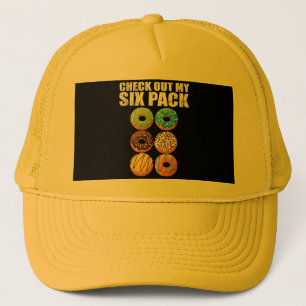 Check Out My Six Pack Doughnut Shirt - Funny Gym S Trucker Hat