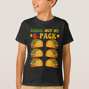 Check Out My Six Pack Tacos Gym Cinco De Mayo Retr T-Shirt