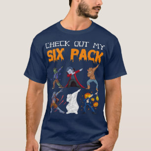 Check Out My Six Pack Werewolf zombie Pumpkin Hall T-Shirt