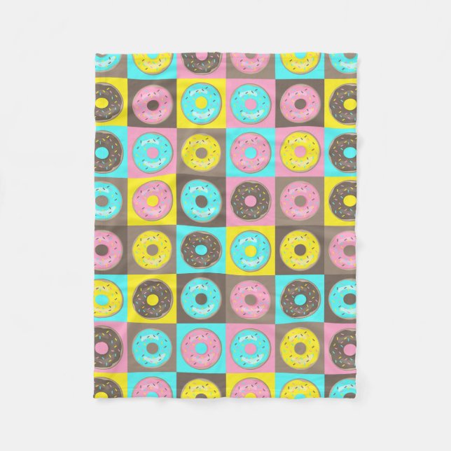 Check Out the Doughnuts! Fleece Blanket (Front)
