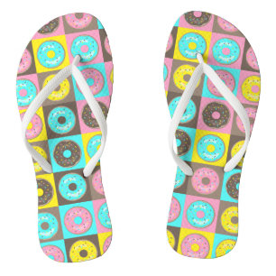 Check Out the Doughnuts! Flip Flops