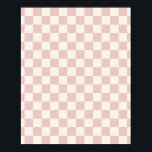 Check Pale Beige Checkered Pattern Checkerboard Poster<br><div class="desc">Checkered Pattern – cream white and pale beige checkerboard.</div>