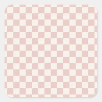 Check Pale Beige Chequered Pattern Chequerboard