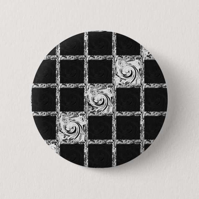 check pattern 2 inch round button (Front)