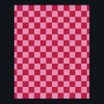 Check Pattern Magenta And Pink Poster<br><div class="desc">Chequered Pattern – magenta and pink chequerboard.</div>