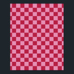 Check Pattern Magenta And Pink Poster<br><div class="desc">Chequered Pattern – magenta and pink chequerboard.</div>