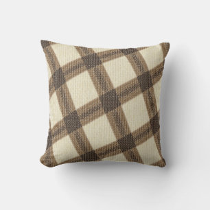 check pattern pillow