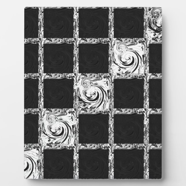 check pattern plaque (Front)