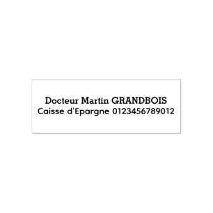 Check receipt self-inking stamp