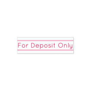 Check Restrictive Endorsement Rubber Stamp