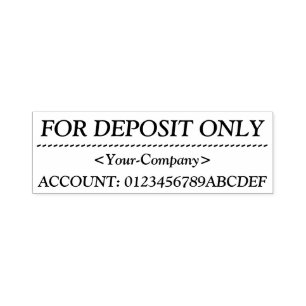 Check Restrictive Indorsement + Name Rubber Stamp