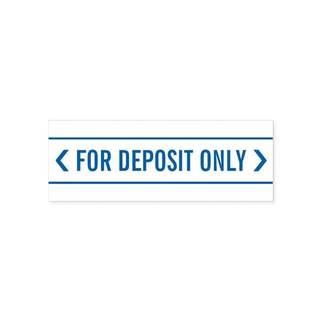 Check Restrictive Indorsement Rubber Stamp (Design)