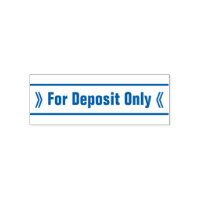 Check Restrictive Indorsement Rubber Stamp
