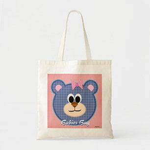 Check Teddy Bear Babies Bag (pink)