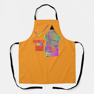 Check This New Dish Orange Apron