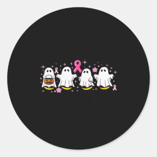 Check Your Boo Bees Funny Breast Cancer  Classic Round Sticker