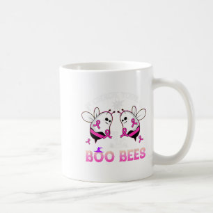 Check Your Boo Bees Funny Breast Cancer Halloween  Coffee Mug