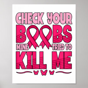 Check Your Breast Breast Cancer Awareness Poster