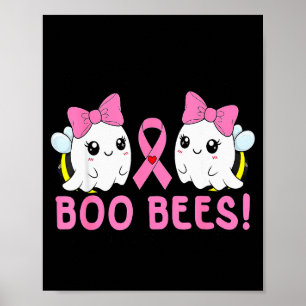 Check Your Ees Boo Bees Breast Cancer Halloween Gh Poster