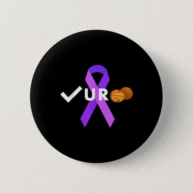 Check Your Nuts Check Your Testicular Cancer Aware 2 Inch Round Button (Front)
