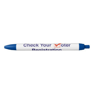 Check Your Voter Registration 2026 Elections Black Ink Pen