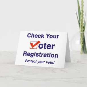 Check Your Voter Registration 2026 Elections Card