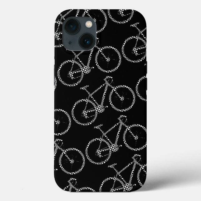 Checked bike black Case-Mate iPhone case (Back)