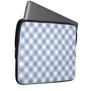 Checked Blue Gingham Classic Laptop Sleeve