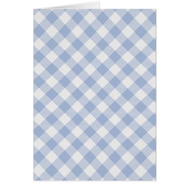 Checked Blue Gingham Classic Pattern (Front)