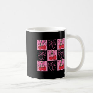 Checked Cherry Coquette Love You Cherry Much 1  Coffee Mug