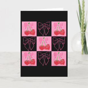 Checked Cherry Coquette Love You Cherry Much Card