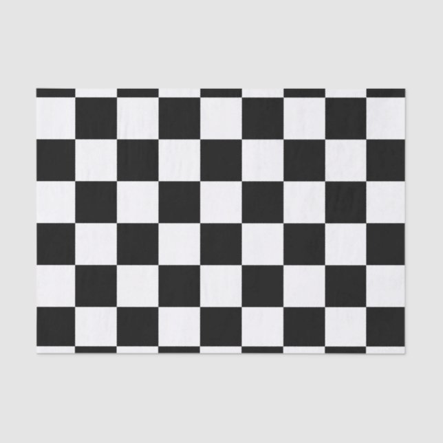 Checker Flag Chess Checkerboard  Tissue Paper (Front)