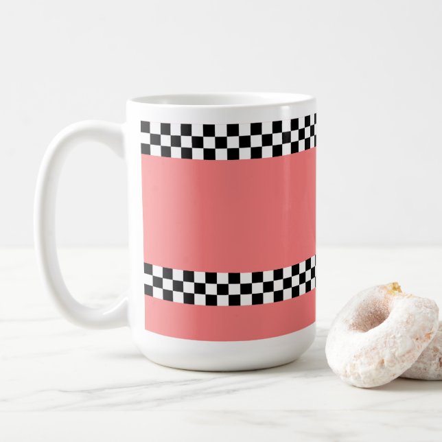 Checker 🌸 tasse de café 15oz (Avec donut)