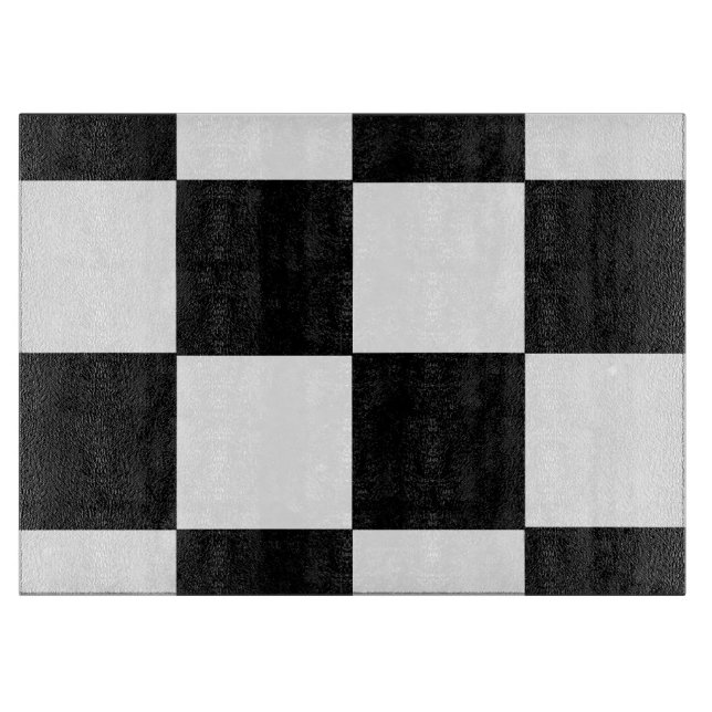 CHECKERBOARD! (a square tile design) ~ Cutting Board (Front)