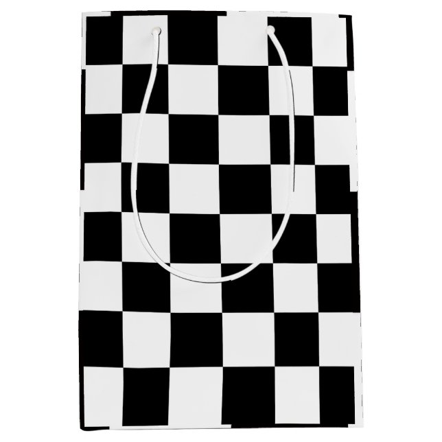 Checkerboard Home Rug of the Classic Elegance Medium Gift Bag (Front)
