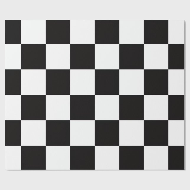 Checkerboard Home Rug of the Classic Elegance Wrapping Paper (Flat)