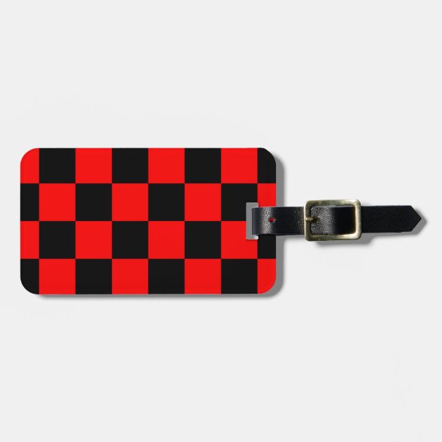 CHECKERBOARD LUGGAGE TAG (Front Horizontal)