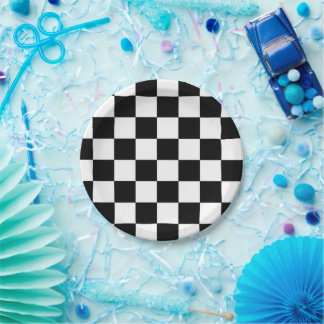 Checkerboard Paper Plate