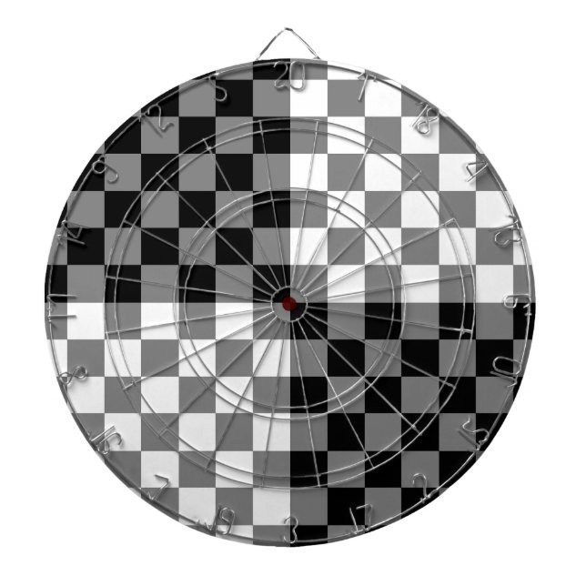 CHECKERBOARD PATTERN DARTBOARD (Front)
