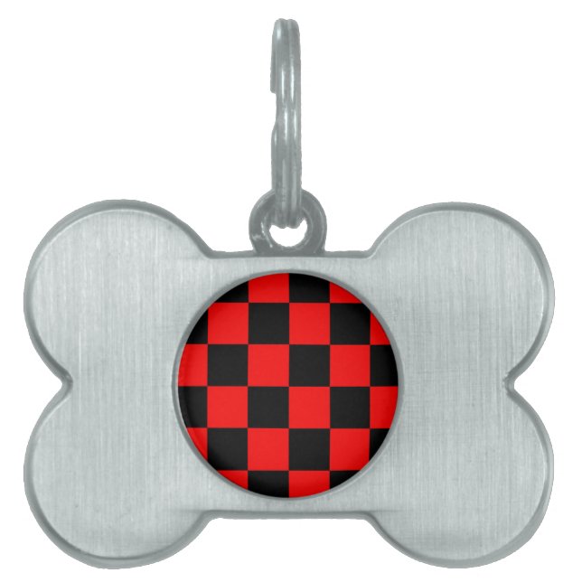 CHECKERBOARD PET TAG (Front)