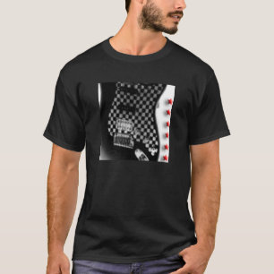 checkerboarded guitar T-Shirt