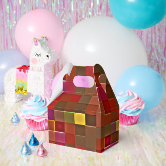 "Checkered Affair" (gable/large) Favor Box