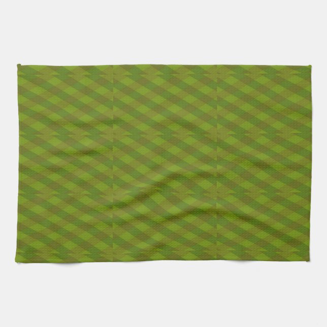 Checkered art pattern kitchen towel (Horizontal)